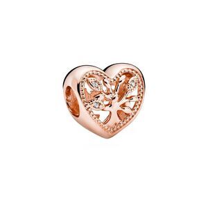 Pandora Moments 14K Rose Gold Plated Cz Charm